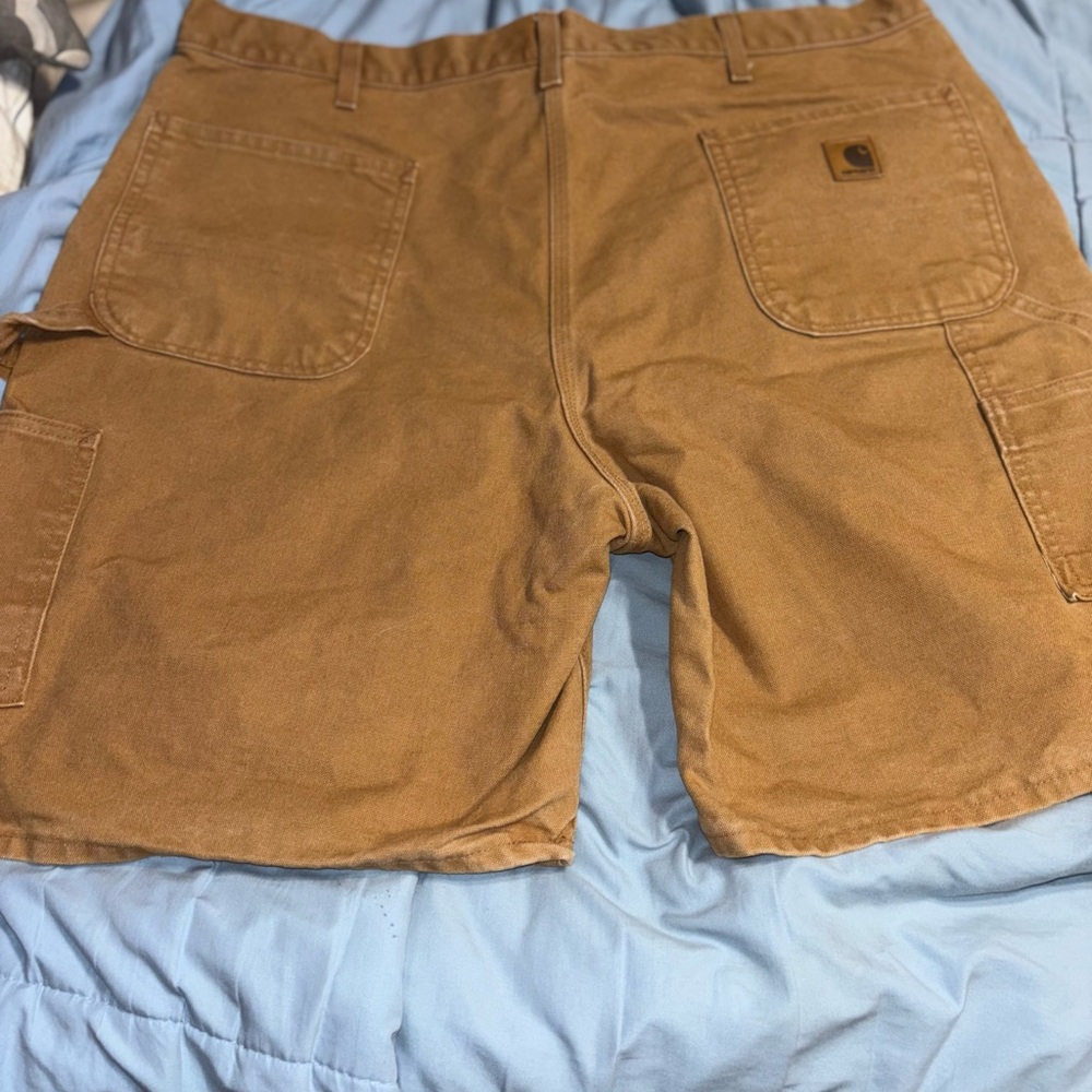 vintage Carhartt Men's canvass Tan Work Shorts